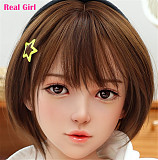 R80ヘッド 軟質シリコン製 可愛い 女性ヘッド ラブドールの頭 Real Girl 頭部単品 ヘッド単体 M16ボルト採用 140-155CM身長適用 職人メイク 塗装済み 口開閉機能付き リアルな口腔構造無料
