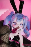 MW Girl（魔物姫）85cm 初音兔子洞 COS 二次元バニー風ミニラブドール ソフトビニール製頭部&シリコン製ボディ 肌色＆眼球色＆メイク＆ウィッグは宣材画像と同じ 宣伝画像と同じ制服も付属