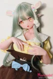 Elsa Babe 140cm M  AHR025 桃井光代Momoi Mitsuyo 二次元 ミントグリーン髪×うさ耳 可愛い系アニメラブドール フルシリコン製  カスタマイズ可