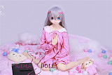 TPE製ラブドール MOZU 145cm Dカップ 小纱（xiaosha）体重25kg 肌色＆眼球色＆メイク＆ウィッグ＆衣装は宣材写真と同じ