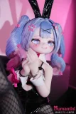 MW Girl（魔物姫）85cm 初音兔子洞 COS 二次元バニー風ミニラブドール ソフトビニール製頭部&シリコン製ボディ 肌色＆眼球色＆メイク＆ウィッグは宣材画像と同じ 宣伝画像と同じ制服も付属