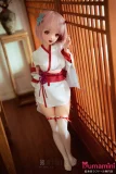 【1.31迄セール！ 足指関節＋ゼリーお尻付属、MSシリーズ専属付属品も!!!】BCDOLL  【MSシリーズ】　M02ヘッド 135cm-D 桃色ショート×巫女風コスのアニメ美少女ラブドール オーラル機能付き シリコン製 ラムコス
