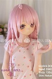 GUAVADOLL アニメドール ソフトビニール製ヘッド+TPE製ボディ 150cm バスト小 DM02  ヘッド ピンク髪 M16ジョイント 他社と交換可能 138-150ＣＭのボディに適用 ナチュラル肌色