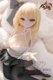 MOZU DOLL  85cm 巨乳  亚美（Ami） 6kg ソフトビニール製頭部 TPE製ボディ 肌色＆眼球色＆メイク＆ウィッグ＆衣装は宣材写真と同じ 軽量化で収納しやい フィギュア 金髪ロリ風ドール