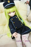 MOZU DOLL 65cm 光ちゃん ソフトビニール製頭部 シリコン製 ボディ 肌色＆眼球色＆メイク＆ウィッグは宣材写真と同じ  3.5kg ミニフィギュア エルフ風の耳 ツンデレ表情