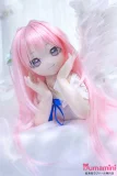 MW Girl(魔物姫) 艾莉亚 ヘッド 85cm 天使系ピンク髪のラブドール 宣材写真はシリコン製ボディ 宣材写真と同じ制服も付属