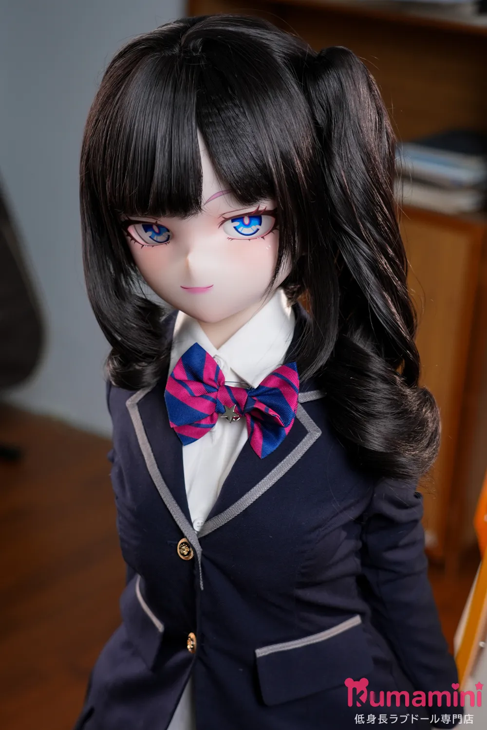 MW Girl 雪乃ヘッド  115cm 黒髪ツインテール制服ラブドール 高精細メイク・着せ替え可能 フルシリコン製フィギュア