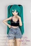 GUAVADOLL アニメドール ソフトビニール製ヘッド+TPE製ボディ 145cm Bカップ DM02初音未来 ヘッド M16ジョイント 他社と交換可能 138-150ＣＭのボディに適用 ナチュラル肌色