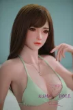 フルシリコン製ラブドール JYDOLL 168cm Eカップ 水蜜桃（Shui mi tao）ヘッド 身体リアルメイク付き ホルターネックチャイナドレス