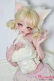 Elsa Babe 140cm M AHR023 诹访部晴香 狐耳ケモミミ美少女ラブドール 金髪ツインテール＆ふわふわ尻尾付き カスタマイズ可