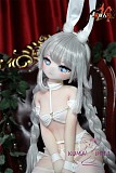 MOZU DOLL 85cm Aカップ 白兎  ル・マランコス ソフトビニール製頭部 TPE製ボディ 肌色＆眼球色＆メイク＆ウィッグ＆衣装は宣材写真と同じ  6kg
