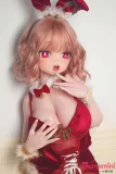 Elsa Babe 140cm M RAD043 浅香萌里 クリスマスバニー風 セクシーラブドール 赤ベルベット×ファー装飾