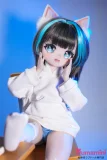 MW Girl(魔物姫) 呆呆喵ヘッド 70cm 猫耳少女フィギュア ラブドール 宣材写真はシリコン製ボディ 宣材写真と同じ制服も付属
