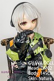 GUAVADOLL アニメドール ソフトビニール製ヘッド+TPE製ボディ 145cm Aカップ DM02 ヘッド M16ジョイント 他社と交換可能 138-150ＣＭのボディに適用 ナチュラル肌色