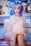 TPE製ラブドール MOZU 145cm M2ヘッド 体重25kg 肌色＆眼球色＆メイク＆ウィッグ＆衣装は宣材写真と同じ