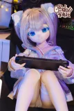 羊角社doll 132cm バスト大 猫 ソフトビニール製ヘッド+S-TPE製ボディ 等身大フィギュア アニメドール