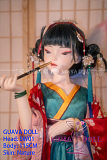 GUAVADOLL アニメドール フルシリコン製ラブドール 115cm SW01ヘッド 目開きタイプ M16ジョイント 宣伝画像同じウィッグ+衣装+飾り付き