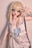 Elsa Babe 140cm M  AHR015 二次元 アニメドール フルシリコン製  カスタマイズ可 花輪をかけた少女
