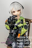 GUAVADOLL アニメドール ソフトビニール製ヘッド+TPE製ボディ 145cm Aカップ DM02 ヘッド M16ジョイント 他社と交換可能 138-150ＣＭのボディに適用 ナチュラル肌色