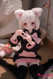MOZU DOLL 65cm 小喵 ソフトビニール製頭部 シリコン製ボディ 肌色＆眼球色＆メイク＆ウィッグは宣材写真と同じ  3kg ミニフィギュア  猫のようにかわいい