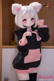 MOZU DOLL 65cm 小喵 ソフトビニール製頭部 シリコン製ボディ 肌色＆眼球色＆メイク＆ウィッグは宣材写真と同じ  3kg ミニフィギュア  猫のようにかわいい