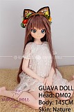 GUAVADOLL アニメドール ソフトビニール製ヘッド+TPE製ボディ 145cm Aカップ DM02 ヘッド M16ジョイント 他社と交換可能 138-150ＣＭのボディに適用 ナチュラル肌色