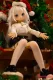 MW Girl(魔物姫) 天使萌ヘッド 85cm 7kg アニメ風サンタ帽の白髪美少女ラブドール 宣材写真通のはシリコン製ボディ 宣材写真と同じ制服も付属