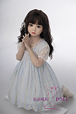 シリコン製頭部+TPEボディ ラブドール AXB Doll 新型110cm バスト平 GB04ヘッド 掲載画像のボディはリアルメイク付き