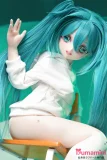 MW Girl（魔物姫）85cm 初音ミク 小音ヘッド ダッチワイフ シリコン製ボディ 肌色＆眼球色＆メイク＆ウィッグは宣材写真と同じ