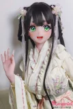 Elsa Babe 140cm M AHR021 梦乃绫野Yumeno Ayanoヘッド 和風フリル着物×黒髪美少女ラブドール 宣材写真は140cm-M ボディー選択可能