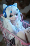 MW Girl(魔物姫) 天使萌ヘッド 85cm 7kg アニメ風ラブドール 宣材写真通のはシリコン製ボディ 宣材写真と同じ制服も付属