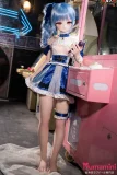 MOZU DOLL 141cm 流星 硬めビニールヘッド TPE製/MTPE製ボディ 美少女ヘッド ブルーヘア 赤い瞳の美少女ラブドール カスタム可能 等身大ドール