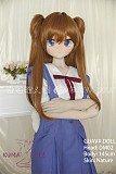 GUAVADOLL アニメドール ソフトビニール製ヘッド+TPE製ボディ 145cm Bカップ DM02明日香 ヘッド M16ジョイント 他社と交換可能 138-150ＣＭのボディに適用 ナチュラル肌色