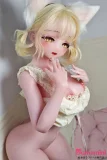 Elsa Babe 140cm M AHR023 诹访部晴香 狐耳ケモミミ美少女ラブドール 金髪ツインテール＆ふわふわ尻尾付き カスタマイズ可