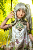 シリコン製頭部+TPEボディ ラブドール AXB Doll 新型110cm バスト平 GD34ヘッド 掲載画像のボディはリアルメイク付き