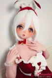 Elsa Babe 140cm M RAD056 雪村铃鹿ヘッド 二次元 アニメドール 白髪バニー風 クリスマスコスチュームラブドール 宣材写真は140cm-M ボディー選択可能