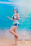 Sino Doll 小柄ダッチワイフ 戦闘機 143cm Cカップ 巨乳 S56 凛白(Linlan)ヘッド フルシリコン製 元気で明るいカラフルなファッションが特徴のドーパミンガール