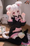 MOZU DOLL 65cm 小喵 ソフトビニール製頭部 シリコン製ボディ 肌色＆眼球色＆メイク＆ウィッグは宣材写真と同じ  3kg ミニフィギュア  猫のようにかわいい