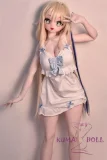 Elsa Babe 140cm M  AHR015 二次元 アニメドール フルシリコン製  カスタマイズ可 花輪をかけた少女