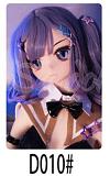 アニメドール ソフトビニール製ヘッド+TPE製ボディ WM Dolls 140cm Bカップ Y011ヘッド 黒ビキニ