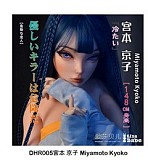 Elsa Babe AHR023 花坂由香ヘッド 130cm-L サキュバス風 ブラック×パープルロングヘア ラブドール ボディー素材選択可能