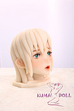 Mini Doll ミニドール TPE製オーラル専用ヘッド オナホール 白髪 台座付き