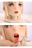Mini Doll ミニドール TPE製オーラル専用ヘッド オナホール 白髪 台座付き