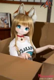 MOZU DOLL 141cm 黄豆粉 硬めビニールヘッド TPE製/MTPE製ボディ 美少女ヘッド 狐耳美少女ラブドール カスタム可能 等身大ドール