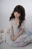 シリコン製頭部+TPEボディ ラブドール AXB Doll 新型110cm バスト平 GB04ヘッド 掲載画像のボディはリアルメイク付き