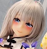 Aotume Doll フルシリコン製リアルドール アニメドール 145cm Dカップ #128ヘッド 美少女ダッチワイフ ピンク髪