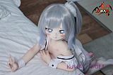 【新作 ヘッド二つ付き！ボディ二種類選択可能】MOZU DOLL 130cm 未来ちゃん ビニール製頭部+TPE製頭部 TPE製ボディ 肌色＆眼球色＆メイク＆ウィッグ＆衣装は宣材写真と同じ