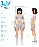 J-cute 149cm バスト平 AGD02 紬ヘッド フルシリコン製ラブドール 純真な美少女