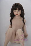 シリコン製頭部+TPEボディ ラブドール AXB Doll 新型110cm バスト平 GB04ヘッド 掲載画像のボディはリアルメイク付き