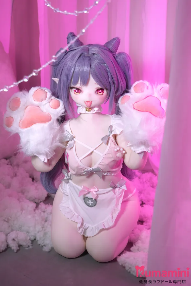 MW Girl（魔物姫）138cm 可晴ヘッド アニメドール ラブドール シリコン頭部+TPE製ボディ 肌色＆眼球色＆メイク＆ウィッグは宣材写真と同じ  エルフ耳シリコンヘッド